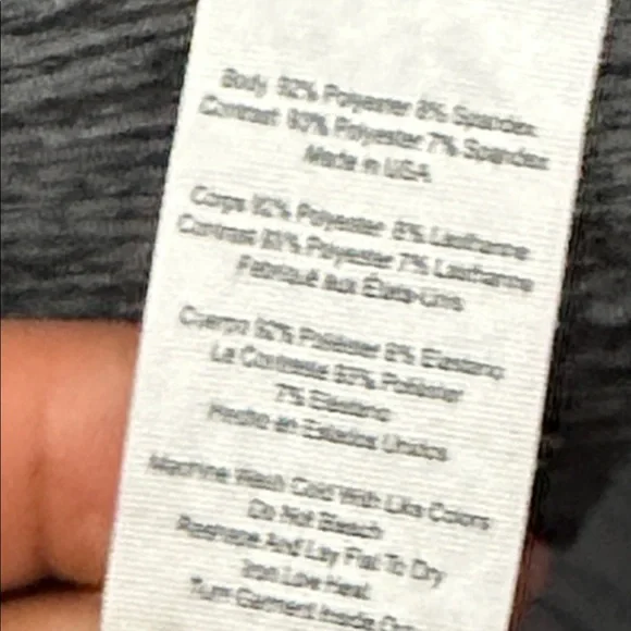 ALO Yoga Charcoal and Black Athletic Shorts with Leggings